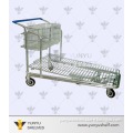 heavy duty metal warehouse carry trolley